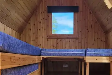 Stargazer glamping pod interior Stargazer glamping pod interior