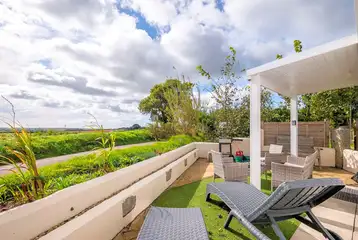 Garden View outdoor patio area Garden View outdoor patio area