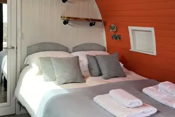 Glamping pod interior 