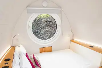 Glamping pod interior