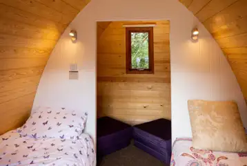 Family Comfort camping pod interior Family Comfort camping pod interior