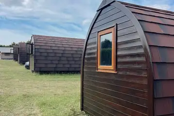 Glamping pods exterior